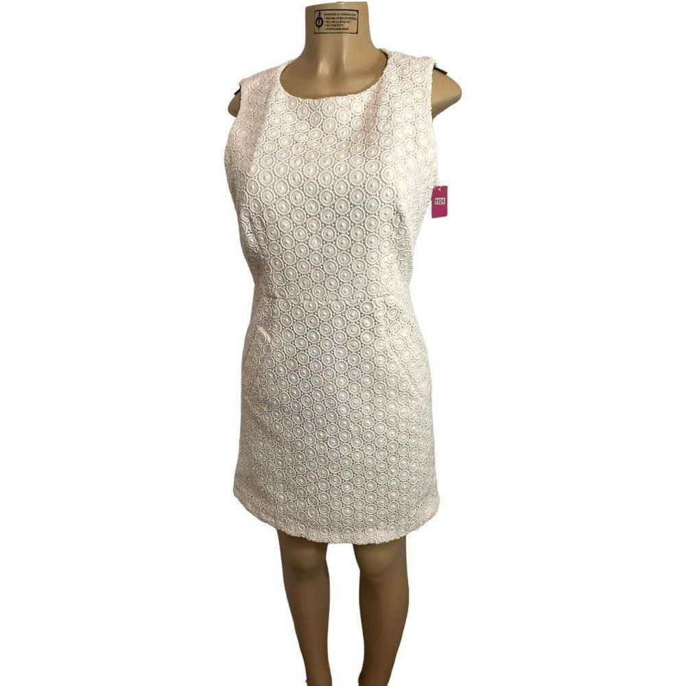 ABS  BY ALLEN SCHWARTZ Lace White Dress Size 8 #1125